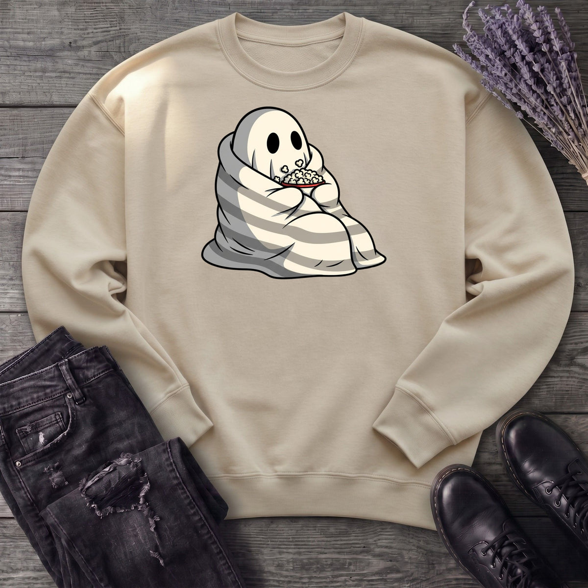 Movie Night Ghost Sweatshirt