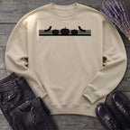 Bats Jack O Lantern Stripe Sweatshirt