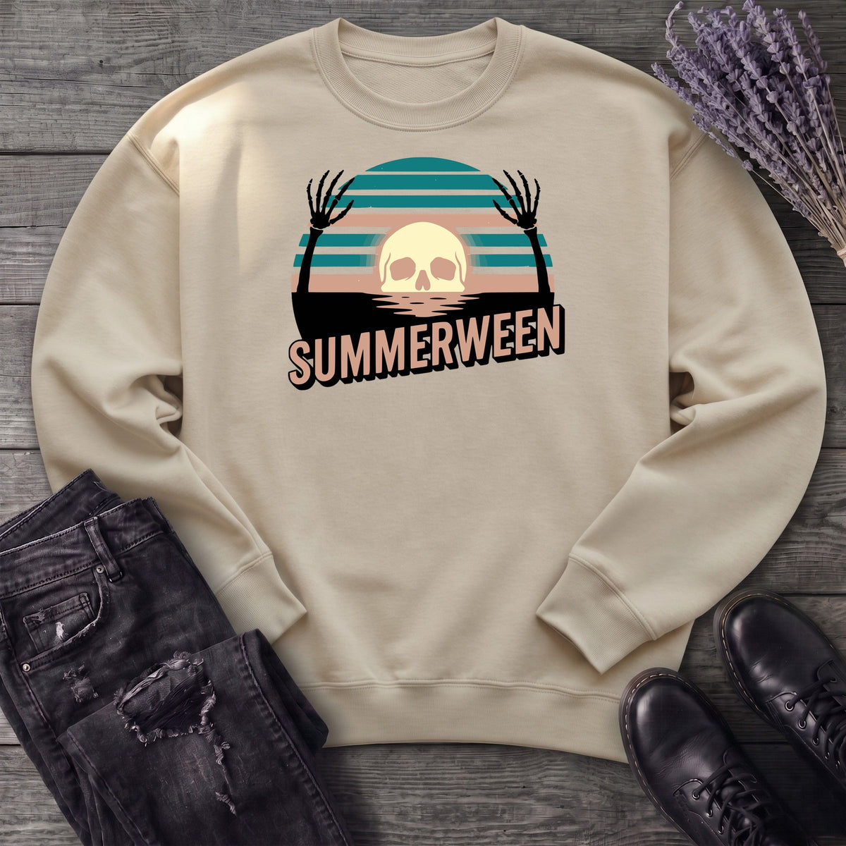 Summerween Skull Sweatshirt