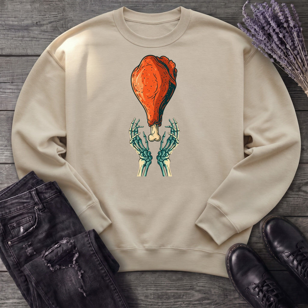 Skeleton Turkey Leg Sweatshirt