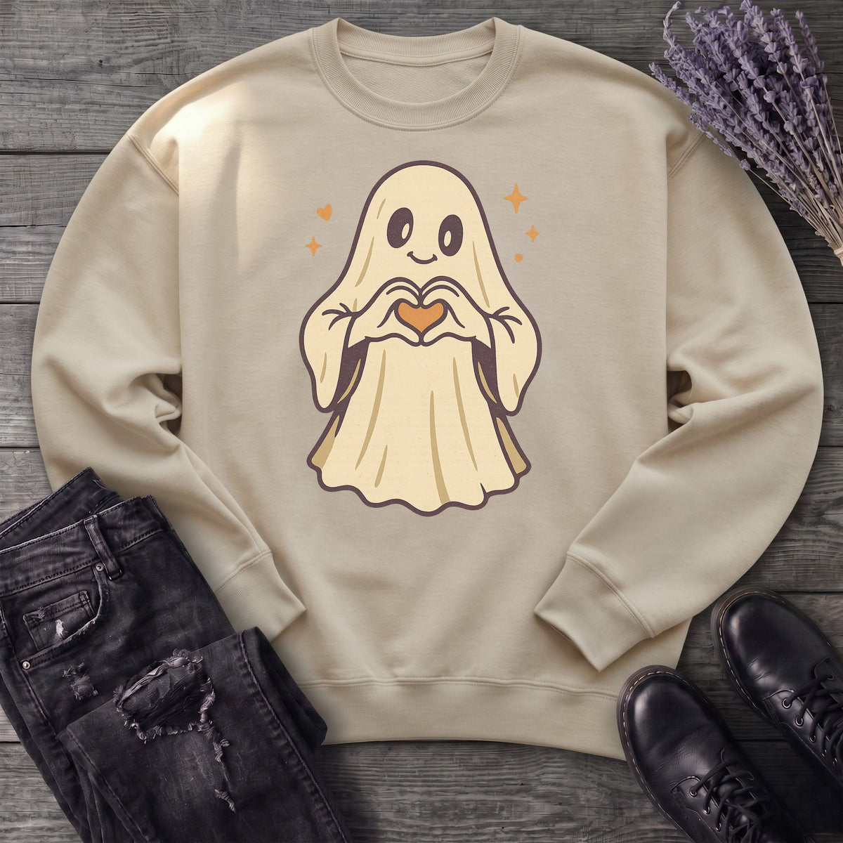 Ghost Heart Hands Sweatshirt