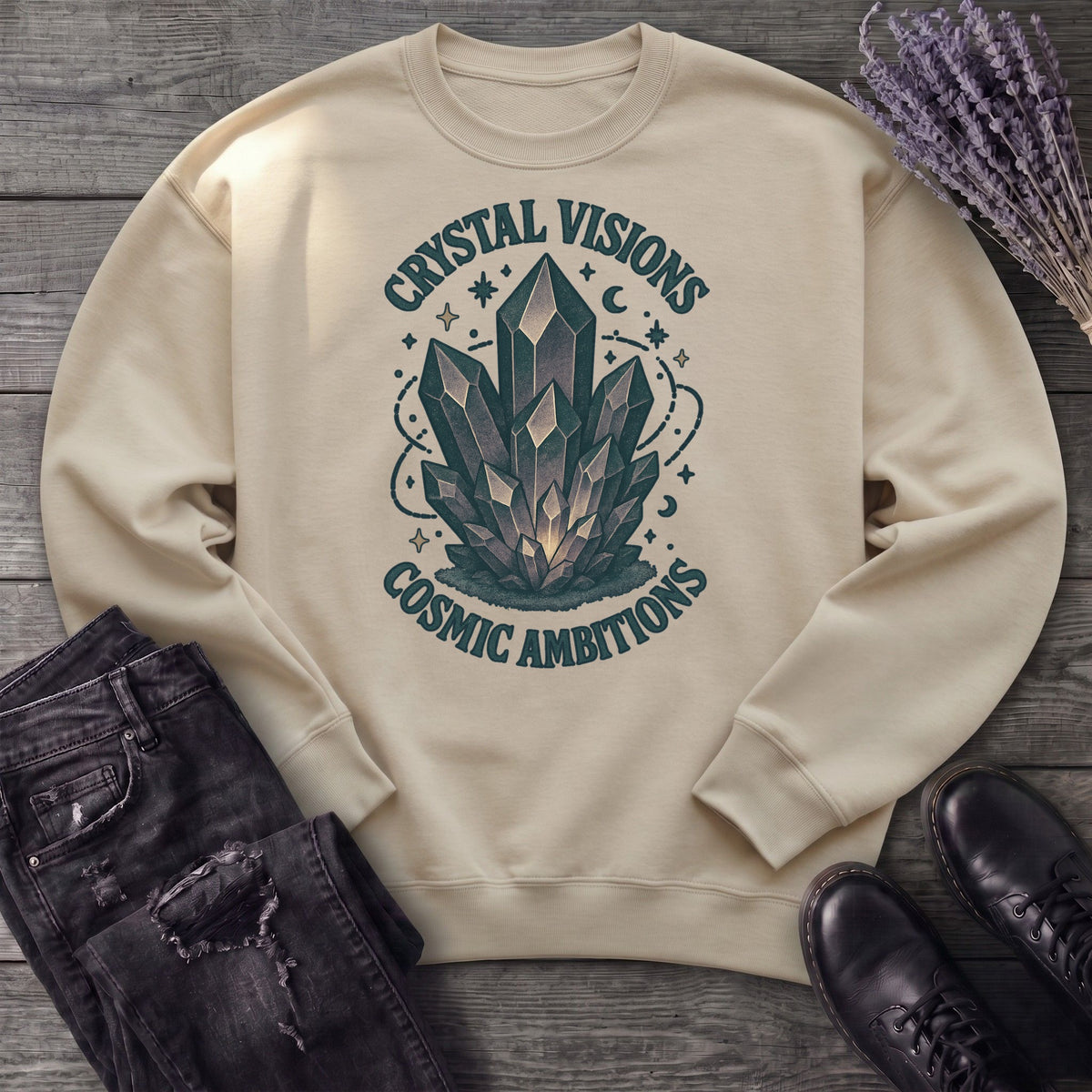 Crystal Visions Cosmic Ambitions Sweatshirt