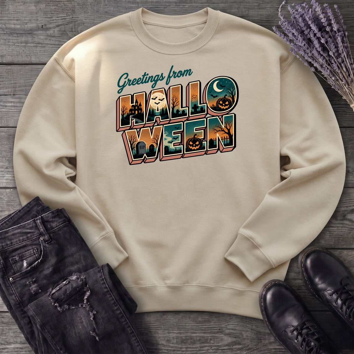 Greetings From Halloween Sweatshirt