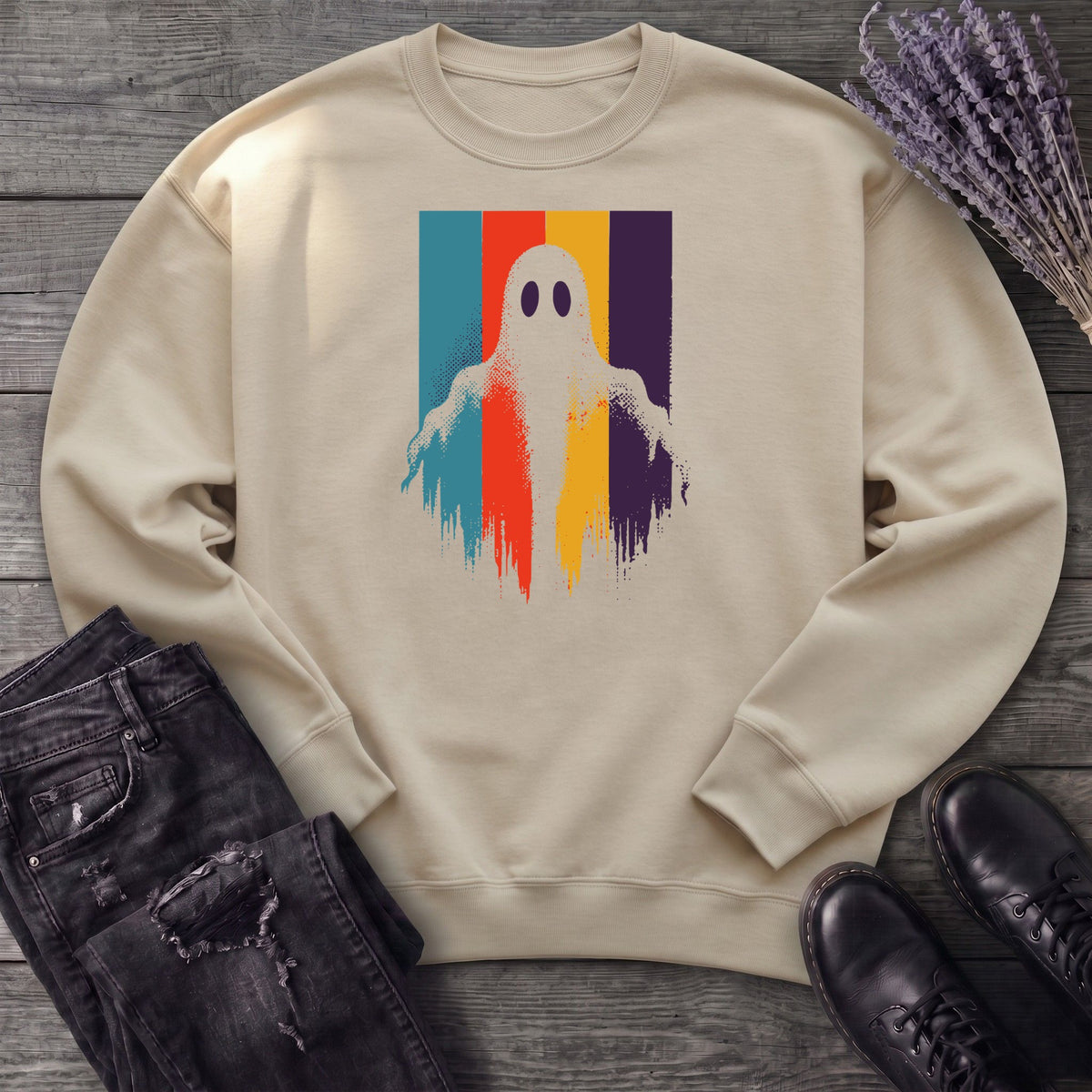 Ghost Stripe Silhouette Sweatshirt