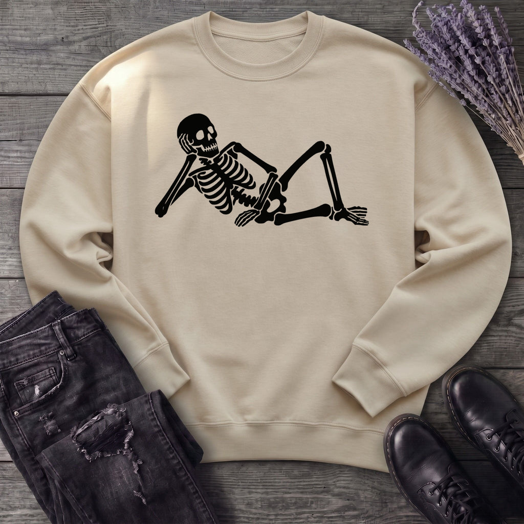 Lounging Skeleton Sweatshirt