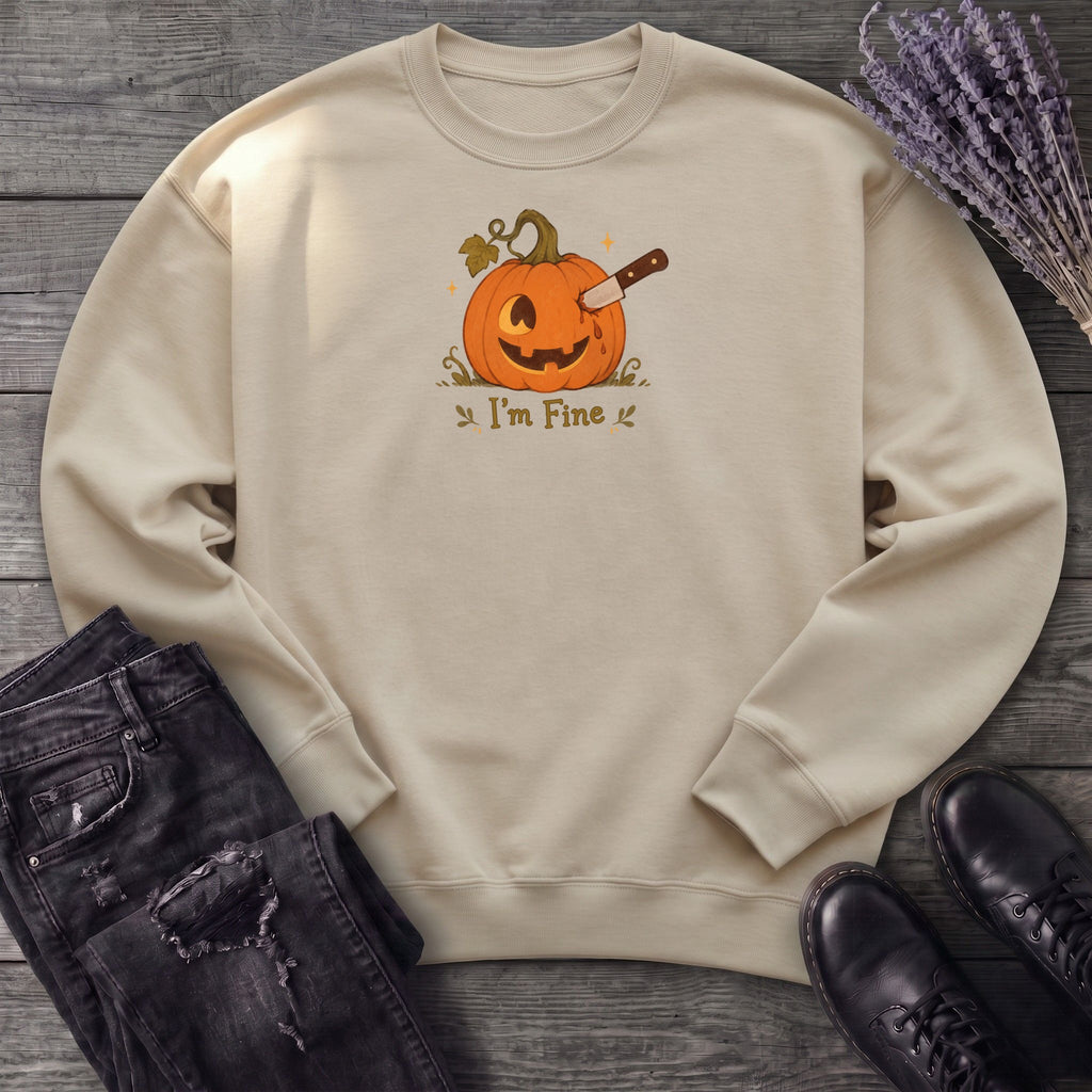 Jack-O-Lantern I'm Fine Sweatshirt