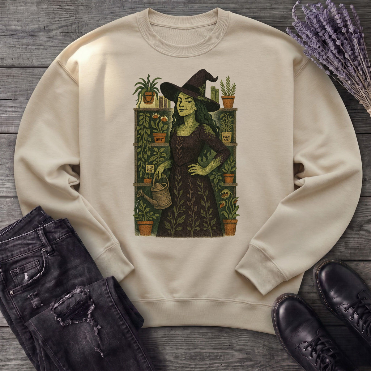 Green Garden Witch Sweatshirt