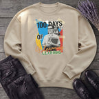 Old School 100 Days Of Learning Sweatshirt