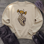 Skeleton Hand Holding Candy Sweatshirt