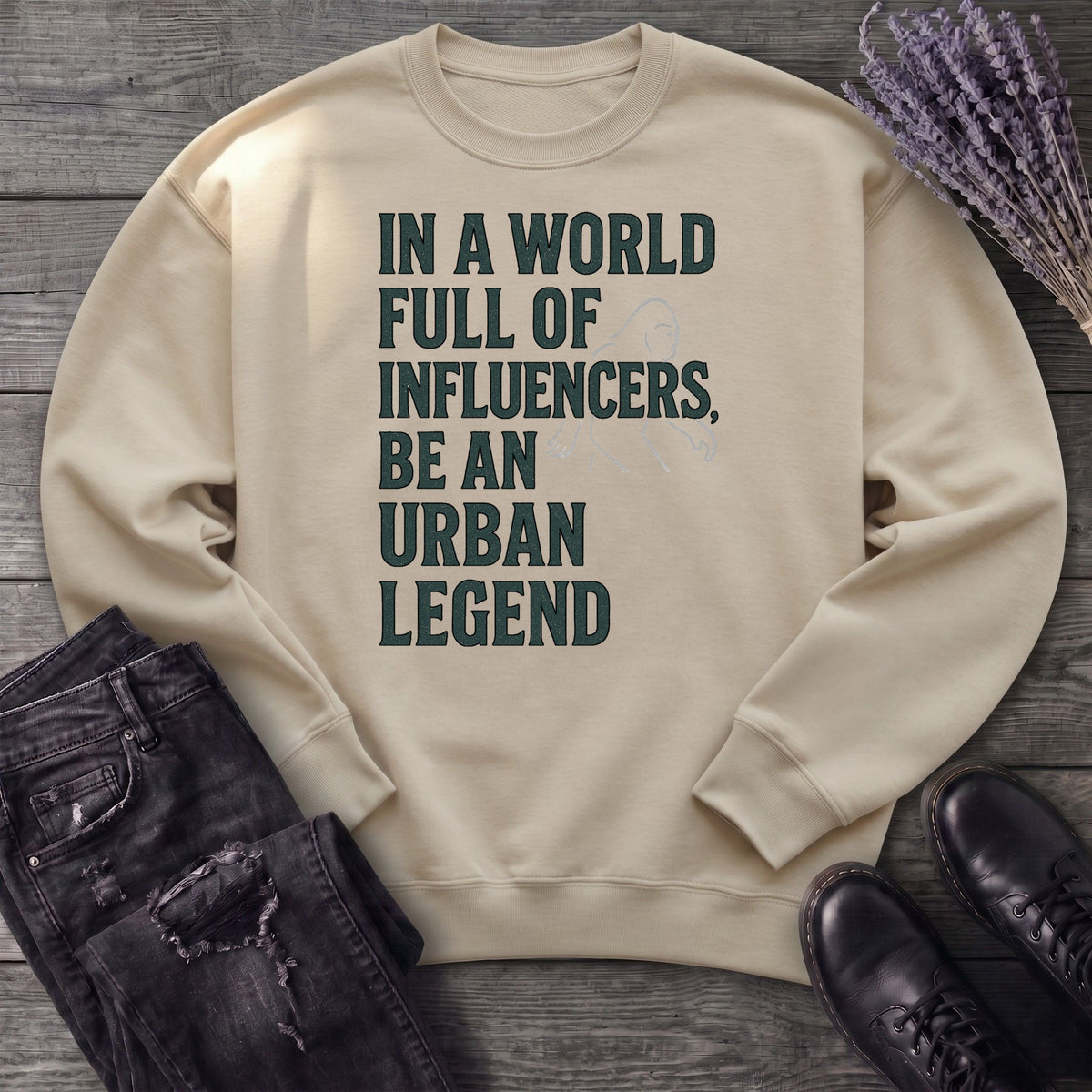 World Full Of Influencers Bigfoot Sweatshirt