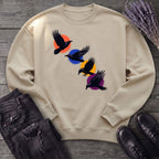Crows In Flight Sweatshirt