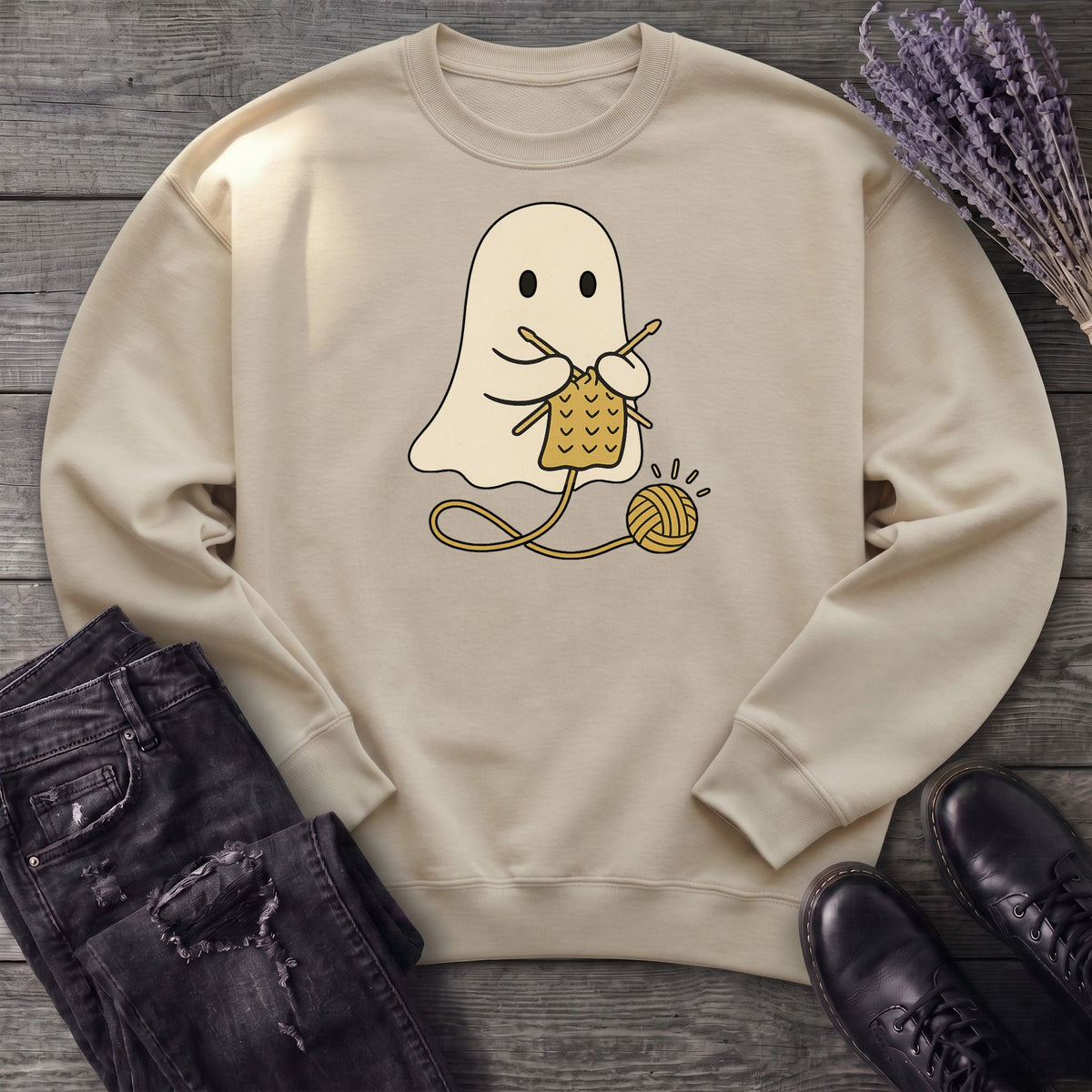 Knitting Ghost Sweatshirt