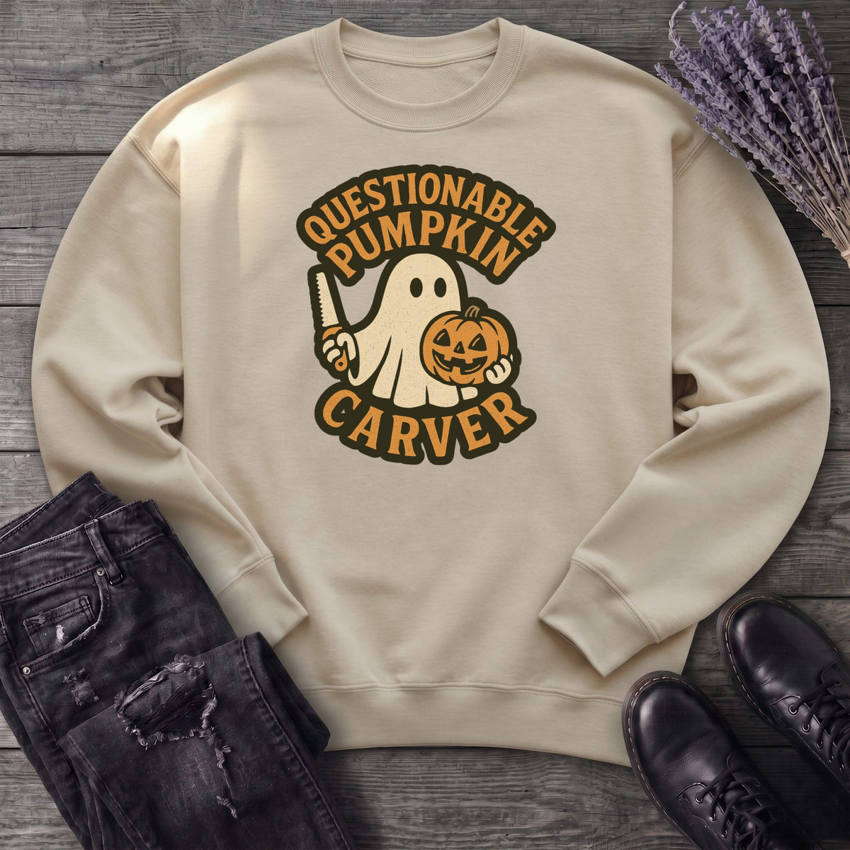 Questionable Pumpkin Carver Sweatshirt