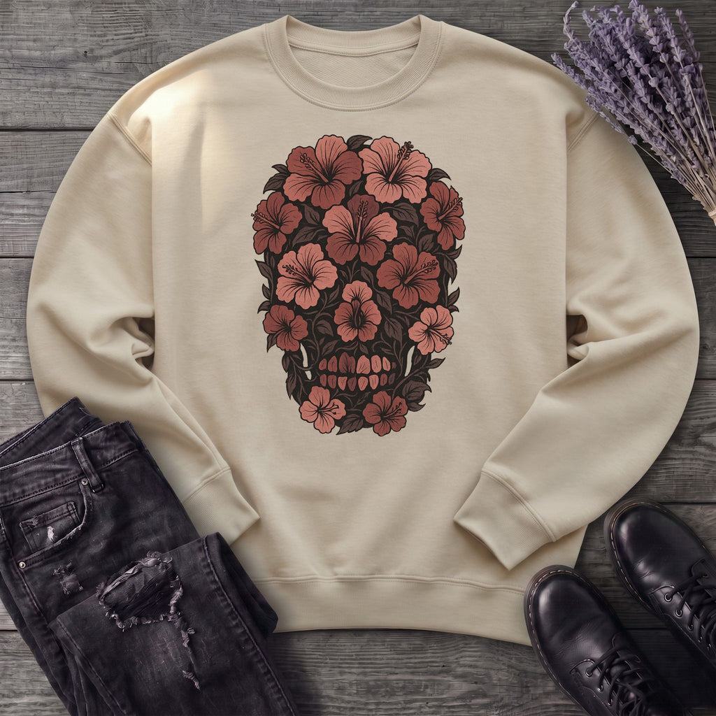 Hibiscus Skull Sweatshirt