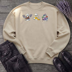 ghost_trio_knitting Sweatshirt