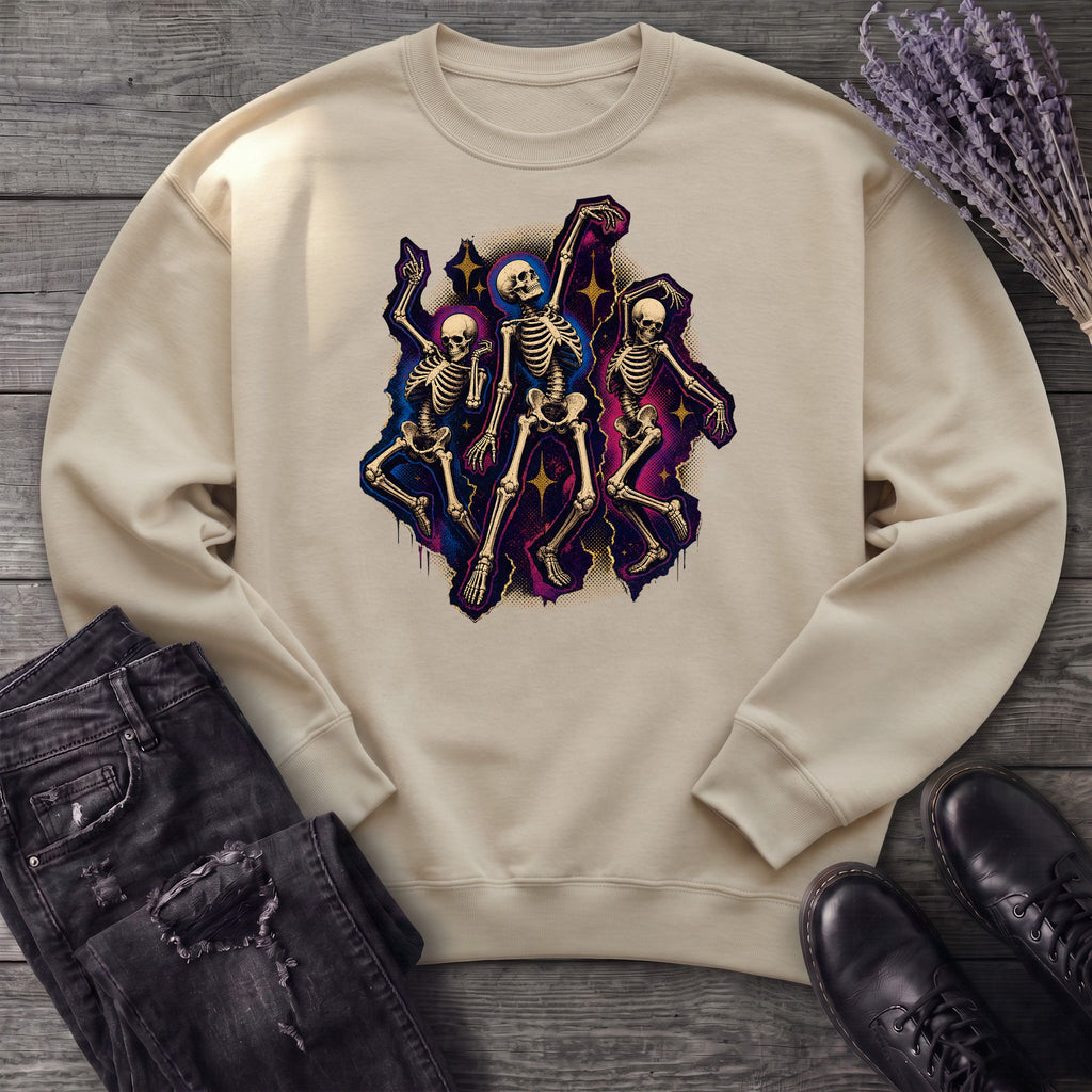 Textured Dancing Skeletons Sweatshirt