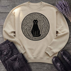 garden cat linocut Sweatshirt