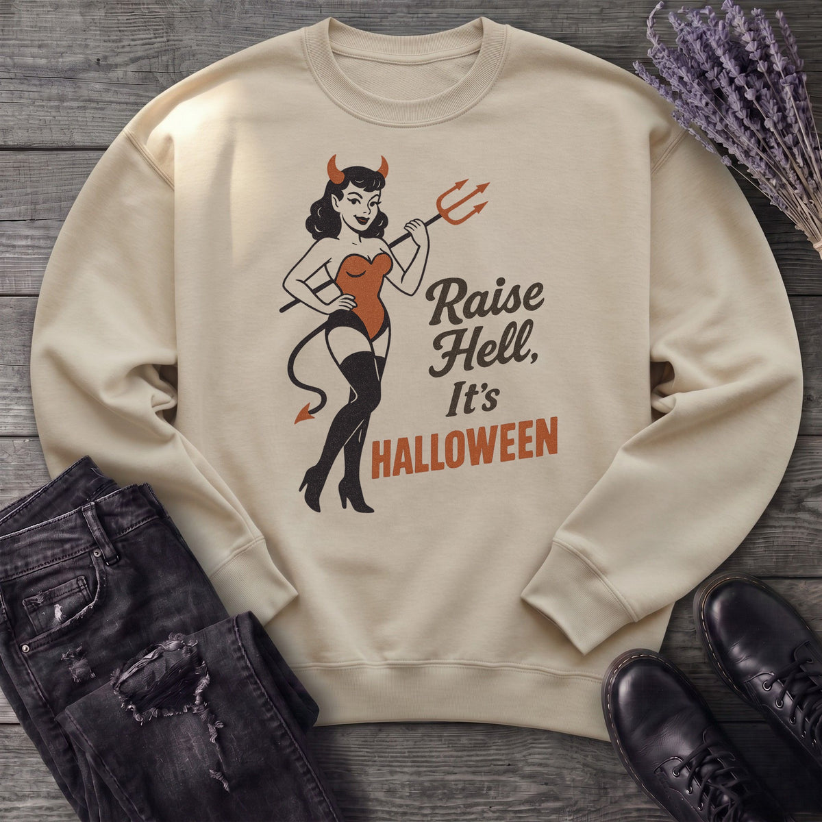 Raise Hell Its Halloween Sweatshirt