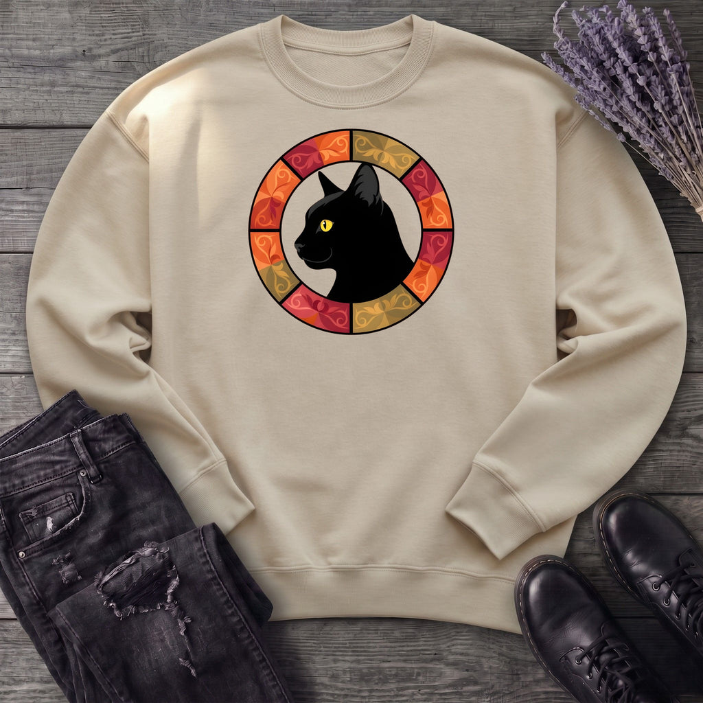 Black Cat Autumn Medallion Sweatshirt