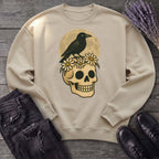 Crow On Skull Sweatshirt