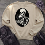 Skeleton Dachshund Hug Sweatshirt