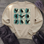 Grunge Owl Grid Sweatshirt
